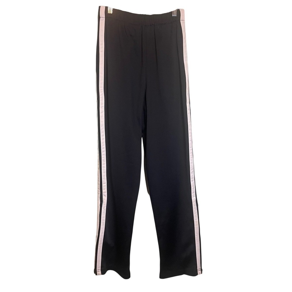 Augusta Sportswear Mens Activewear Athletic  Side Striped Sweatpants Black Small